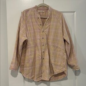 We The Free Pastel Plaid Heavy Shirt